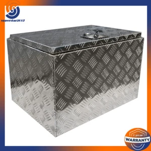 24"x17"x18" Aluminum Truck Underbody Tool Box w/ Lock Storage For Trailer Pickup - Picture 1 of 16