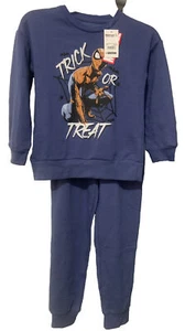 Spider-Man Boys Halloween Sweatshirt and Pant Set, 2-Piece, Size 7 New - Picture 1 of 8