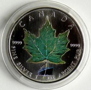 Kanada 5 Dollars 2005 Maple Leaf - Sommer, Privy, 1 Oz Silber - Bild 1 von 2