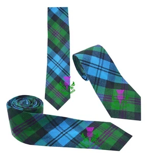 Herren Clan schottische Krawatten für Kilt Baird Tartan Acryl Wolle/Kilts Krawatte - Bild 1 von 2