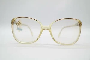 Gafas vintage Stepper SI 201 transparente marrón dorado ovaladas montura NOS - Imagen 1 de 6