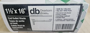DEARBORN BRASS 1 1/2" X 16" END OUTLET WASTE BAFFLE TEE P9108A - Picture 1 of 2
