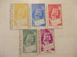 LOT OF 5 SUSIE BIBLE CLUB RADIO KIDS BOOKS BY J.C. BRUMFIELD 1940'S - Bild 1 von 1