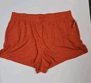 OLD NAVY Super Soft  Lounge Shorts Pull On NWT Pockets Orange - Picture 1 of 7
