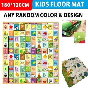 Baby Kids Floor Play Mat Rug Picnic Cushion Crawling Mat Foldable Crawling Mat - Picture 1 of 12