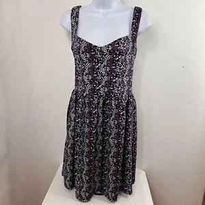 BeBop Dress Women's Medium Floral A-Line Empire Waist Sleeveless Above Knee Mini - Picture 1 of 10