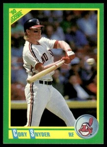 1990 Score #10 Cory Snyder Cleveland Indians
