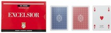 Carte Poker Ramino EXCELSIOR Mazzo Doppio Dal Negro Carte da Gioco da Tavola