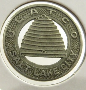 1926 ULATCO Salt Lake City, UT Transit Bus Token - Utah - Picture 1 of 2