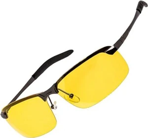 Night Driving Glasses Anti Glare Polarized With Stylish Case Night Vision - Picture 1 of 8