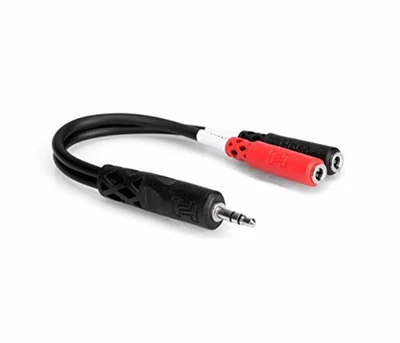 Hosa cable YMM-261 converts stereo mini male monaural female 2 F/S w/Tracking# - Image 1 of 3