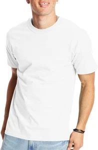 Hanes Men'S Beefy-T T-Shirt, Heavyweight Cotton Tee, 1 or 2 Pack, Big & Tall - Picture 1 of 12