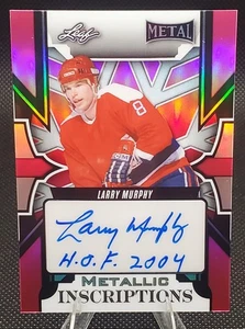 2025 Leaf Metal - Metallic Inscriptions Larry Murphy /5 HOF Auto - Bild 1 von 2