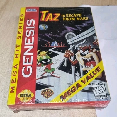 Taz In Escape From Mars New Factory Sealed Sega Genesis Game Wata Near Mint - Image 1 of 4