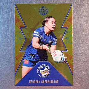 2025 NRLW Best & Less Gold Parallel Card GP24 Kennedy Cherrington Eels NRL - Picture 1 of 2