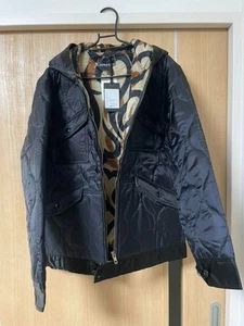 Number Nine Quilted Ripstop Hooded Military Jacket Black Medium 3 Used - Picture 1 of 4