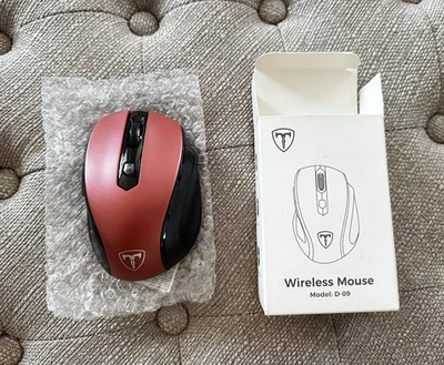 Ratón Inalámbrico D-09 Ratón de Computadora USB Ratones Inalámbricos para Laptop Ergo Grips Li... Foto 1 de 4