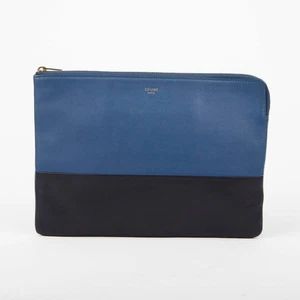 Clutch Celine blau marineblau Leder 104233 44458634 - Bild 1 von 6