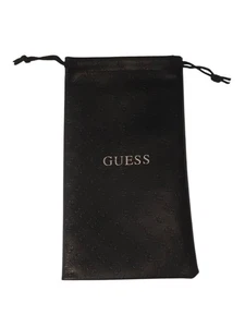Genuine GUESS Black Drawstring Eyeglass Sunglass Soft Pouch Stylish & Branded - Picture 1 of 2