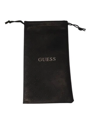 Genuine GUESS Black Drawstring Eyeglass Sunglass Soft Pouch Stylish & Branded - Image 1 of 2