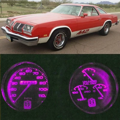 Grupo de bombillas LED + enchufes rosa para Oldsmobile 73-77 Cutlass 442 Foto 1 de 4