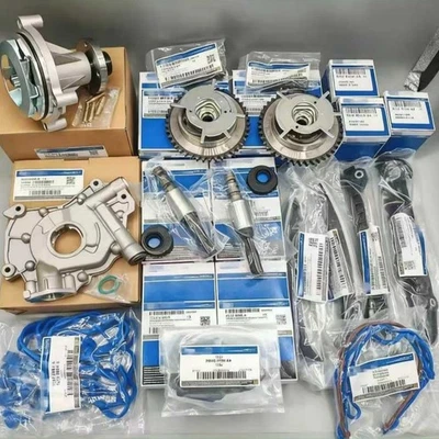 New 04-08 Ford 5.4L Timing Chain Kit Water Oil Pump Cam Phaser Gaskets Solenoid - Image 1 of 4