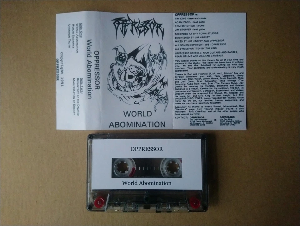 OPPRESSOR World Abomination Tape, Rottrevore Incantation Suffocation Banished - Image 1 of 1