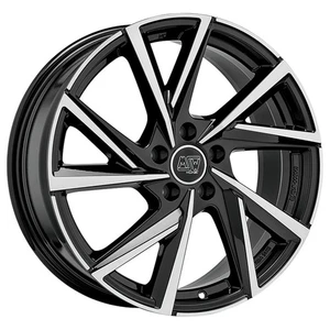 LLANTAS MSW MSW 80-5 PARA SEAT TOLEDO 6.5X16 5X112 GLOSS BLACK FULL POLISHED 80T - Imagen 1 de 4