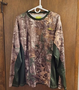 Realtree Camo Shirt Mens Large XL Habit LONG Sleeve Camouflage Outdoors Hunting - Picture 1 of 9