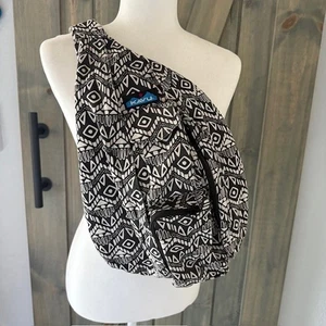 KAVU Rope Sling Bag Crossbody Black & White - Bild 1 von 5