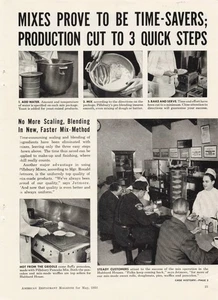 VTG 1953 Print Ad Time Savers 3 Quick Steps Hot Griddle Chef - Picture 1 of 1