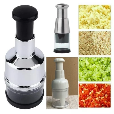 BBQ Zwiebelhacker Manuell Zerkleinerer Zwiebelschneider Ingwer Knoblauch Gemüse - Bild 1 von 4