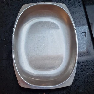 vintage retro 1960s Danish style stainless steel dish - Picture 1 of 3