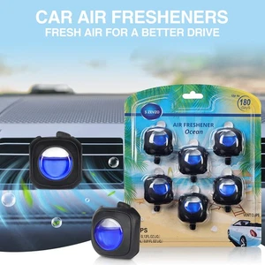 S ZEVZO Ocean Scent Car Air Freshener Clip, 6 Car Freshener Vent Clips, 4ml/pc - Picture 1 of 8