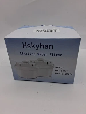 Hskyhan 2 Pack New Alkaline Water Filter Cartridge Replacement for Pitcher - Image 1 of 4