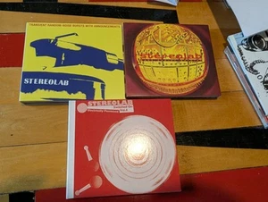 Stereolab 3x CD lot Expanded Editions Transient Random Mars Audiac Switched On 4 - Picture 1 of 3