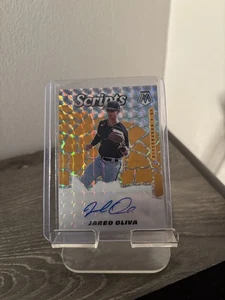 2021 Panini Mosaic SCR-OL Jared Oliva Scripts Prizm Autograph Pittsburgh Pirates - Picture 1 of 2