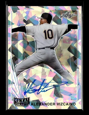 2021 Leaf Metal Draft #LA-AV2 Alexander Vizcaino 1990 Leaf Auto Silver Crystals - Image 1 of 2