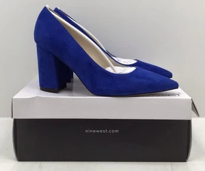 Nine West Women’s Cara Dress Pumps In Medium Blue US Size 8.5 M - Picture 1 of 8