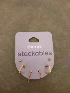 Claire's earrings zirconia stones 3 pairs For any occasion - Picture 1 of 3