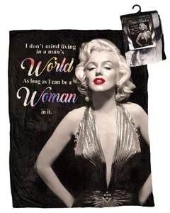 Norma Jeane as Marilyn Throw Blanket 50" X 60" Women's World - Picture 1 of 1