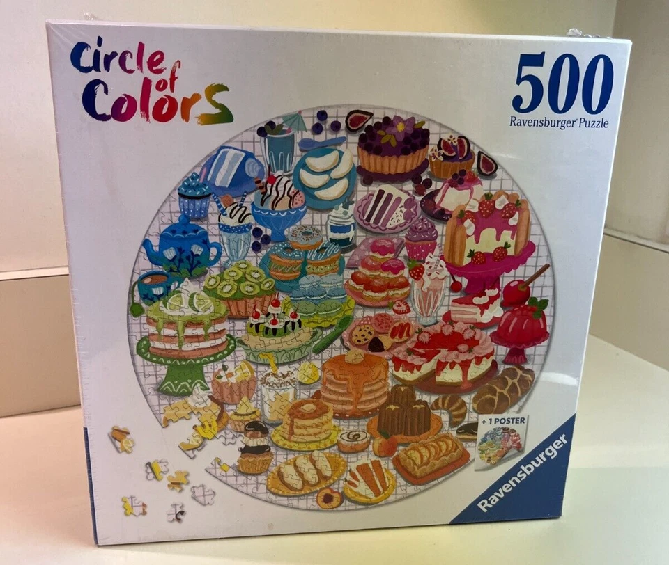 Ravensburger 17171 Circle of Colors Desserts & Pastries 500 Pc Puzzle