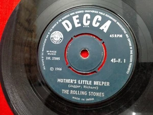 The Rolling Stones Mother's Little Helper/Lady Jane RARE SINGLE record India Ex - Picture 1 of 2