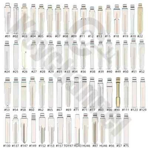 66pcs KD Key Blade KEYDIY Remote Blank Xhorse Blade For - Picture 1 of 13