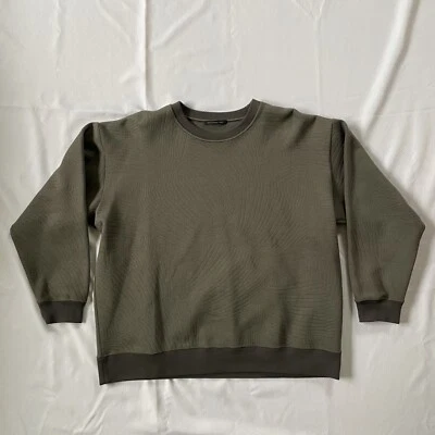 Sudadera Christopher Kane Verde/Gris Texturizada Cuello Redondo Talla L Hecha en Italia Foto 1 de 4