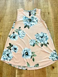 Blusa Agnes & Dora Mujer Rosa Floral Sin Mangas Cuello en V Azul Femenino Flores Pequeña - Imagen 1 de 8