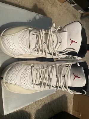 Nike Air Jordan 12 Retro Rising Sun 2009 talla 10,5 blanco negro rojo con caja Foto 1 de 4