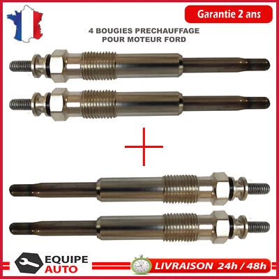 4 Bougie de Préchauffage pour Ford Focus C-MAX S-MAX 1,8 Tdci 1,8l Turbo Di TDDi - Imagen 1 de 4