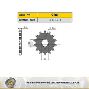 YAMAHA YBR 125 2005 2006 PIGNONE ACCIAIO SUNSTAR PASSO 428 - 13 DENTI - Imagen 1 de 1