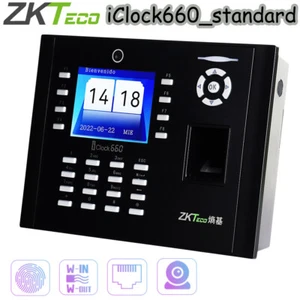 Reloj de empleador ZKteco huella digital asistencia de tiempo biométrico iClock660_estándar - Imagen 1 de 9